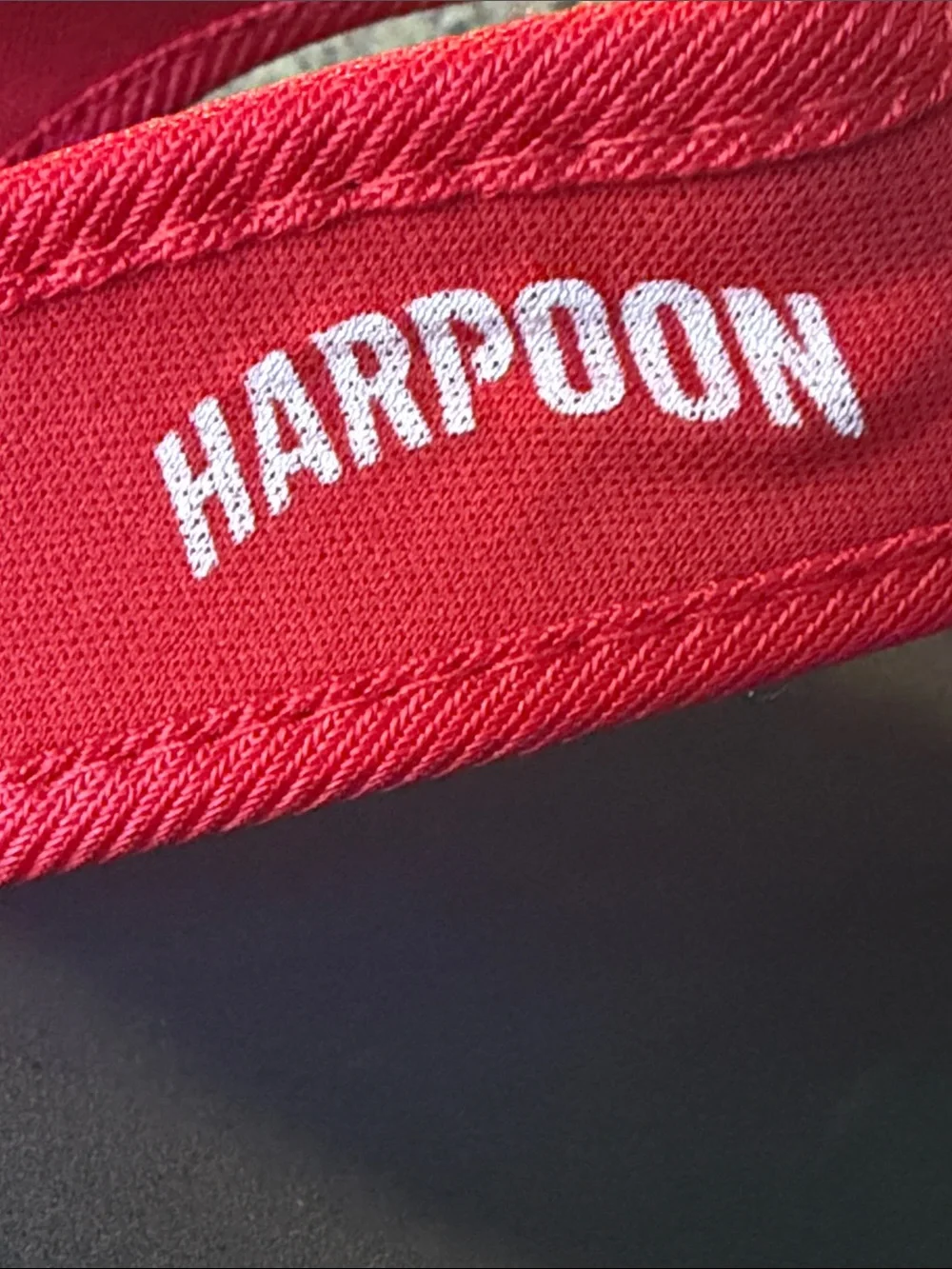 Harpoon Brewery Red Flip-Flop Sandals with Cushioned Black Sole